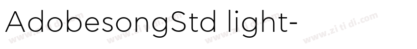 AdobesongStd light字体转换
